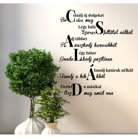 Család - Falmatrica / Faltetoválás