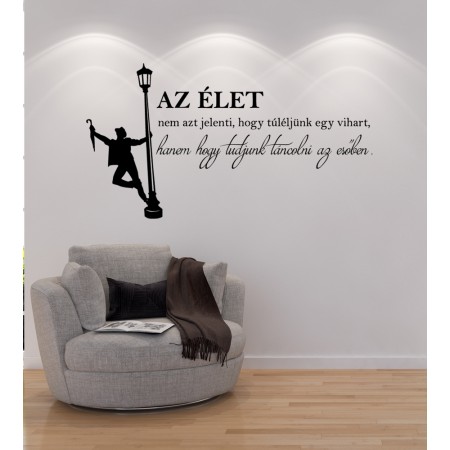 Táncolni az esőben - Falmatrica / Faltetoválás