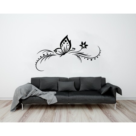 Pillangós modern dekoráció - Falmatrica / Faltetoválás