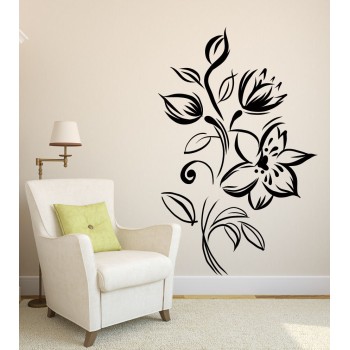 Bimbózó virág - Falmatrica / Faltetoválás