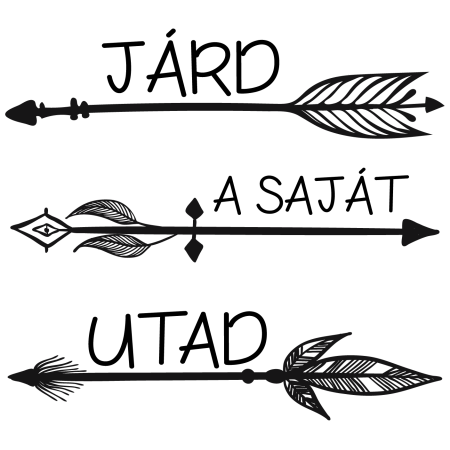 Járd a saját utad - Falmatrica / Faltetoválás