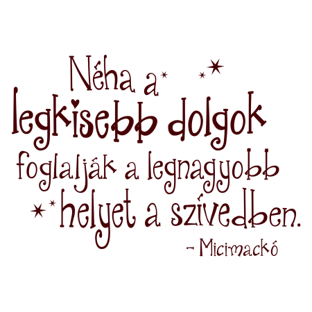 A legkisebb dolgok - Falmatrica / Faltetoválás