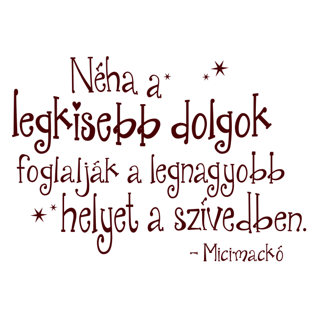 A legkisebb dolgok - Falmatrica / Faltetoválás