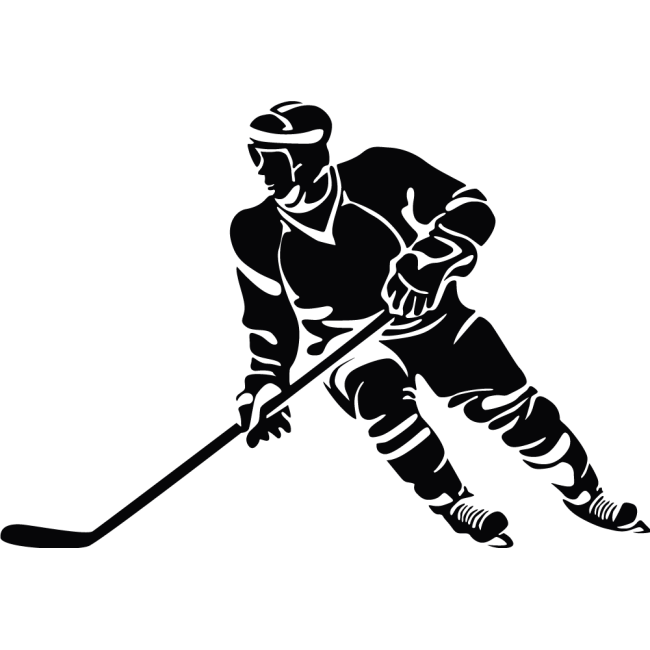 Hockey játékos - Falmatrica / Faltetoválás
