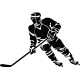 Hockey játékos - Falmatrica / Faltetoválás