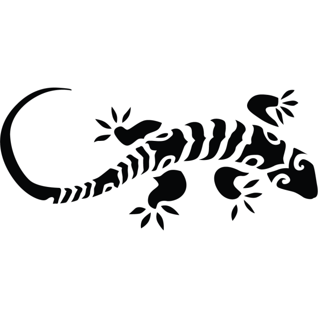 Gekko gyík - Falmatrica / Faltetoválás