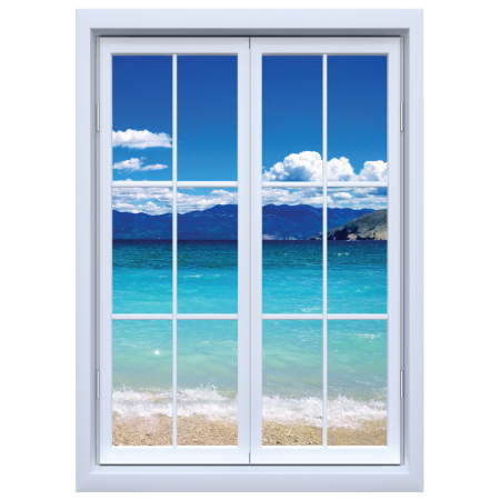 Ablak a horvát tengerpartra