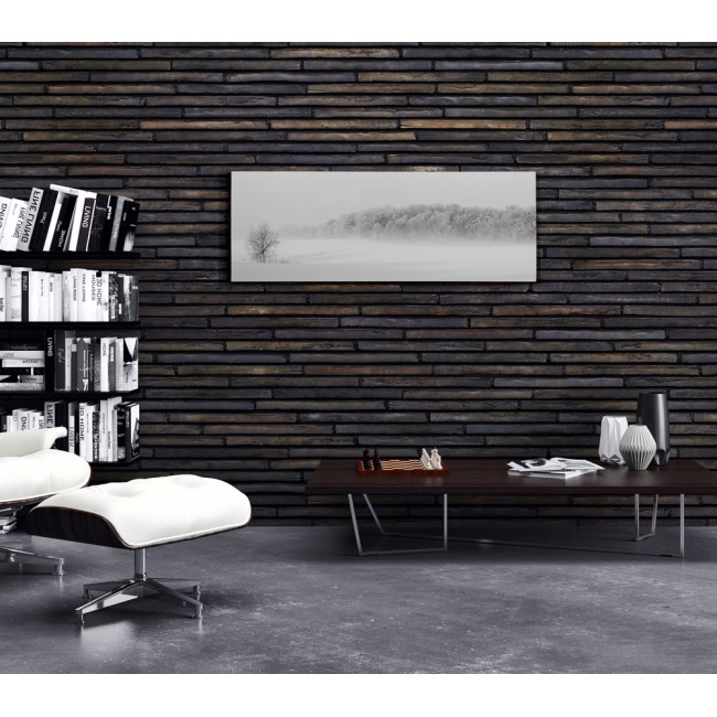 Téli erdő - Panoráma vászonkép