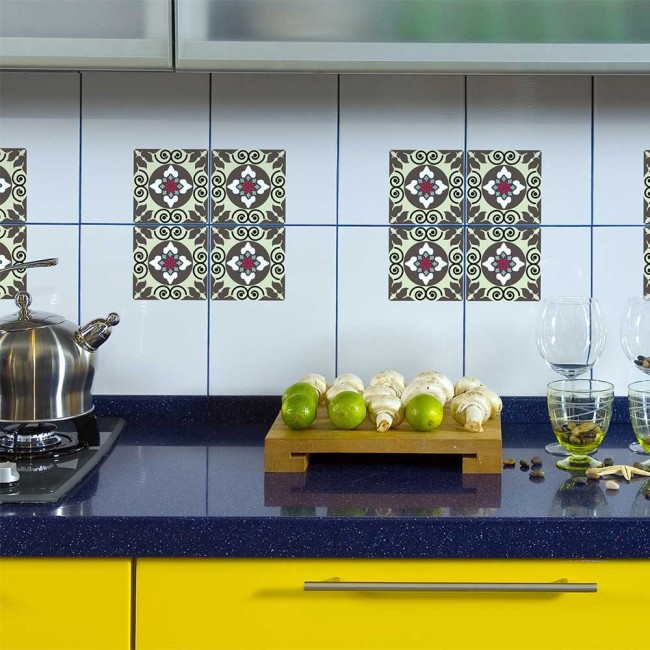 Csempe matrica - Hipnotikus - 4 darab