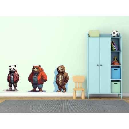 Hip-Hop állatok - Színes matrica