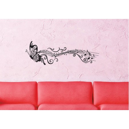 Zenés pillangó - PVC fólia matrica