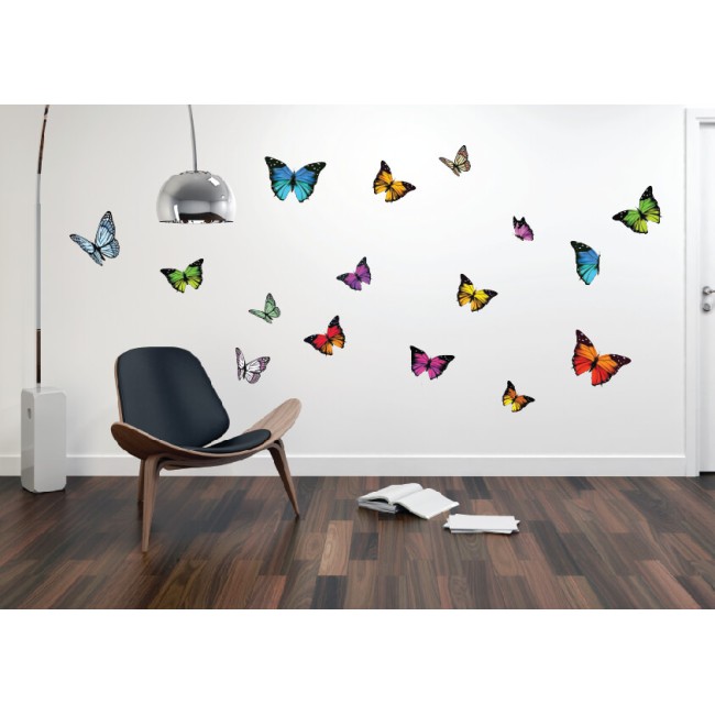 Színes pillangók - Színes Matrica