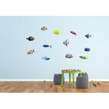 Aranyos halak - Színes Matrica