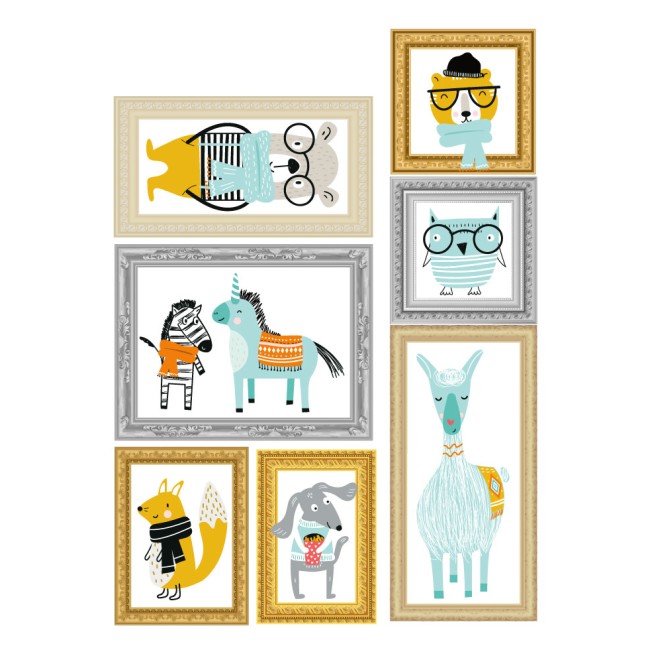 Bekeretezett állatok - Színes Matrica