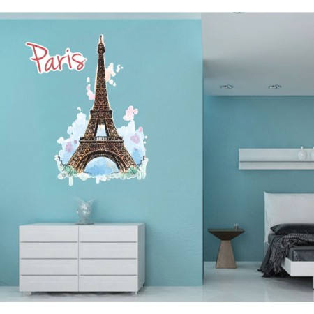 Paris- Színes nyomtatott matrica