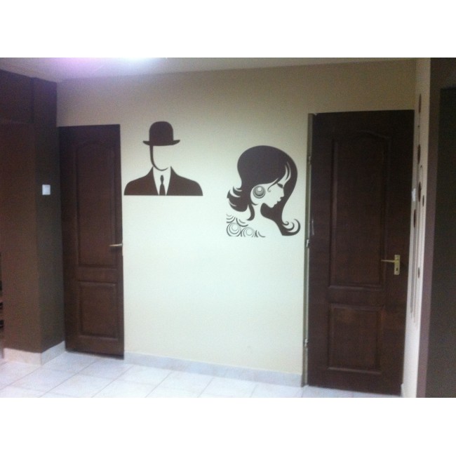 Nőkép - Falmatrica / Faltetoválás