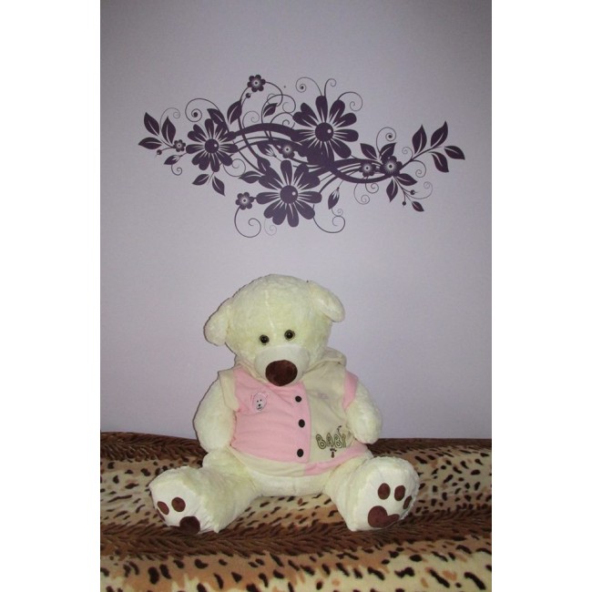 Virágos modern dekoráció - Falmatrica / Faltetoválás