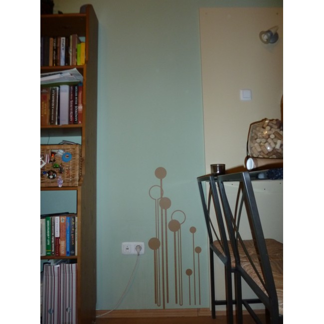 Minimalista virág - Falmatrica / Faltetoválás -