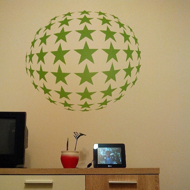 Diszkógömb - Falmatrica / Faltetoválás -