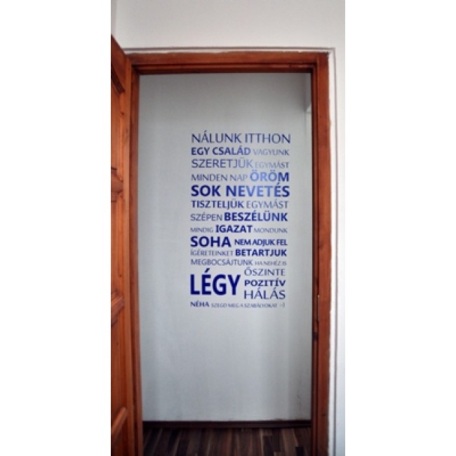 Nálunk itthon - Falmatrica / Faltetoválás