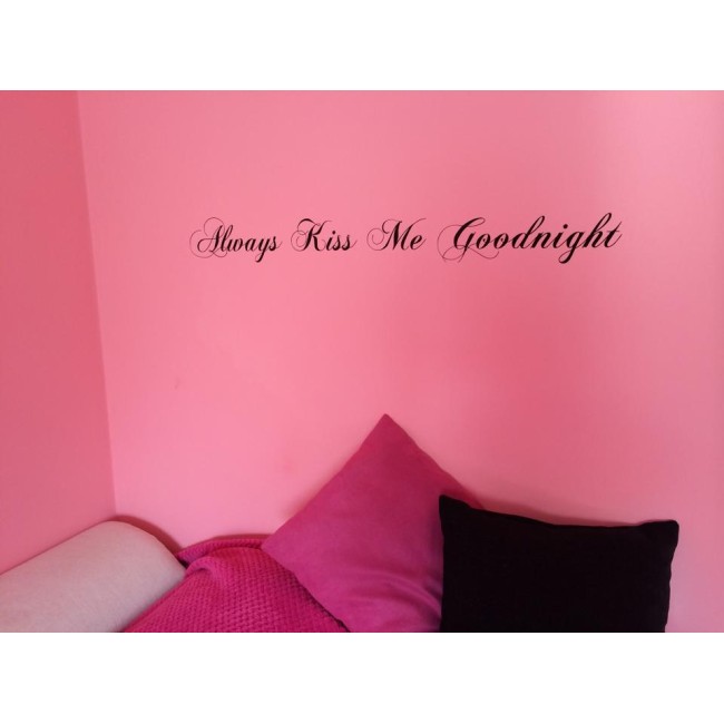 Always kiss me goodnight - Falmatrica / Faltetoválás