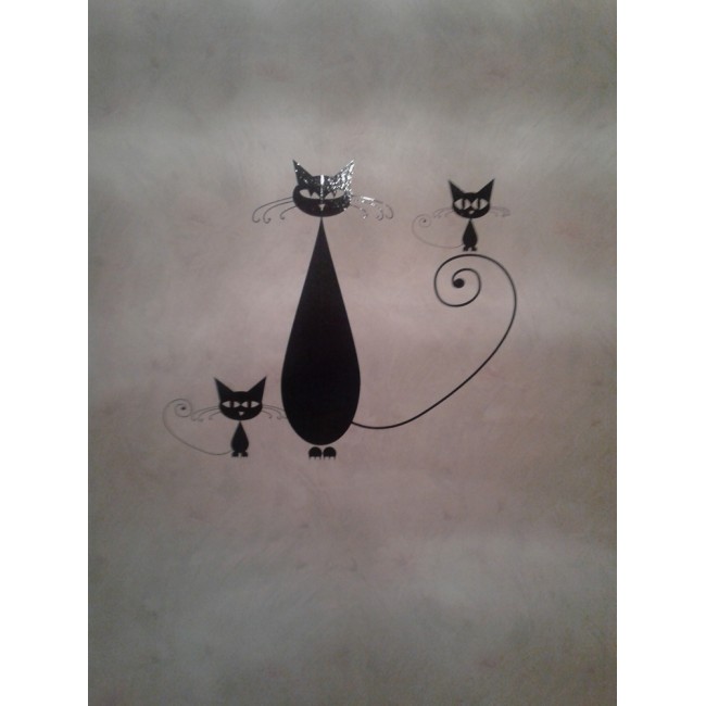 Macska família - Falmatrica / Faltetoválás