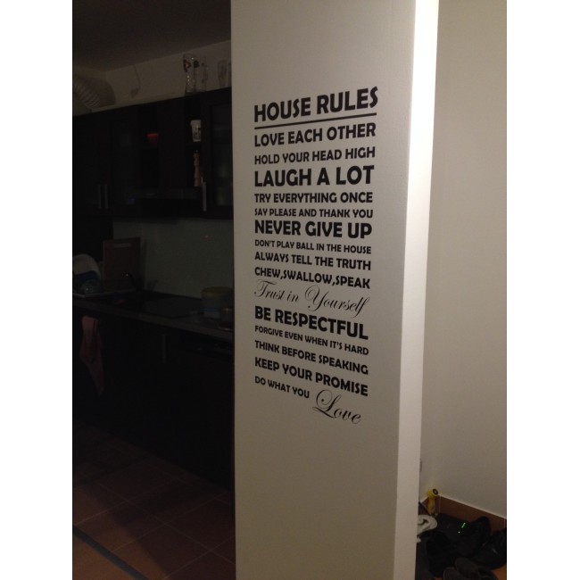 House rules - Falmatrica / Faltetoválás