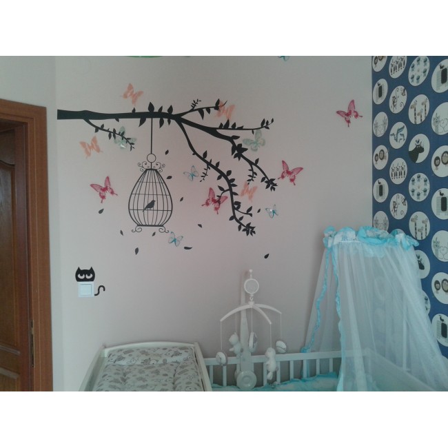 Madár a fán - Falmatrica / Faltetoválás