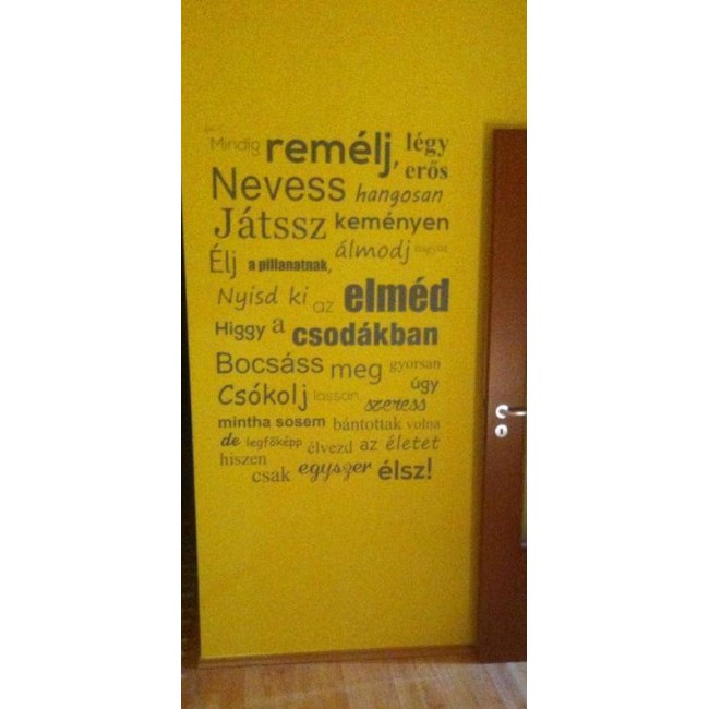 Mindig remélj  - Falmatrica / Faltetoválás