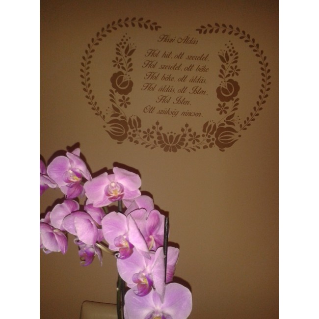 Házi áldás - Falmatrica / Faltetoválás