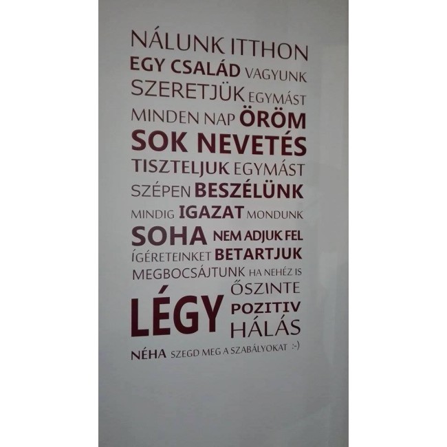 Nálunk itthon - Falmatrica / Faltetoválás