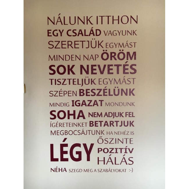 Nálunk itthon - Falmatrica / Faltetoválás