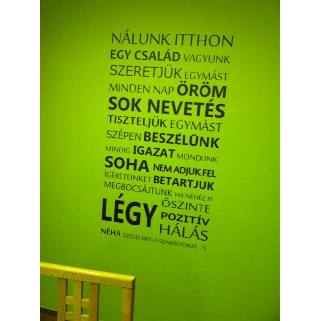 Nálunk itthon - Falmatrica / Faltetoválás