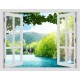 Horvát táj - 3D hatású ablakos matrica
