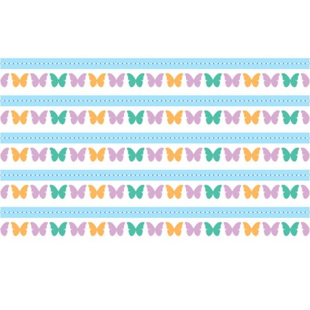 Pillangók - Nyomtatott bordűr matrica