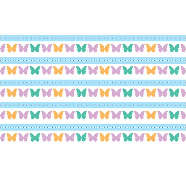 Pillangók - Nyomtatott bordűr matrica