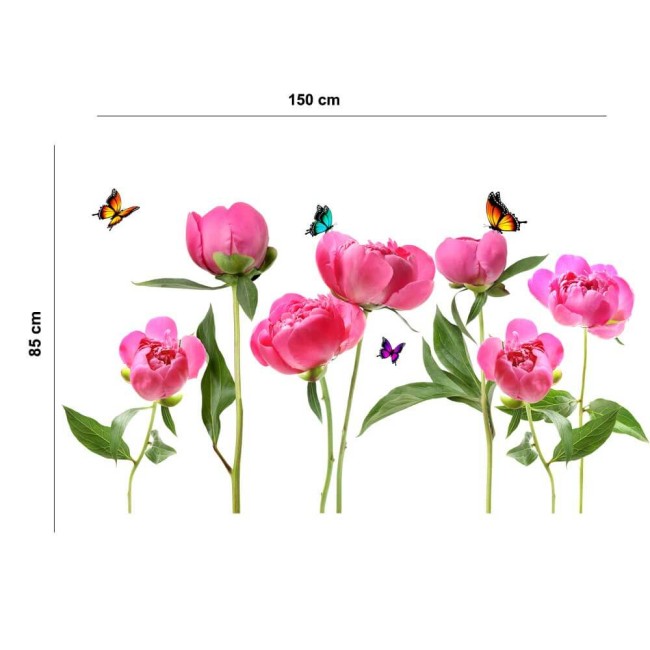 Élethű pünkösdi rózsa - Nyomtatott matrica