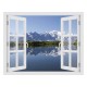 Mont Blanc -hegység - 3D hatású ablakos matrica