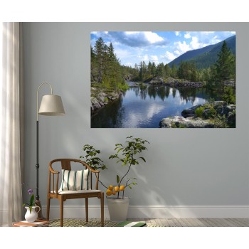  Gyönyörű erdei patak - Nyomtatott poszter