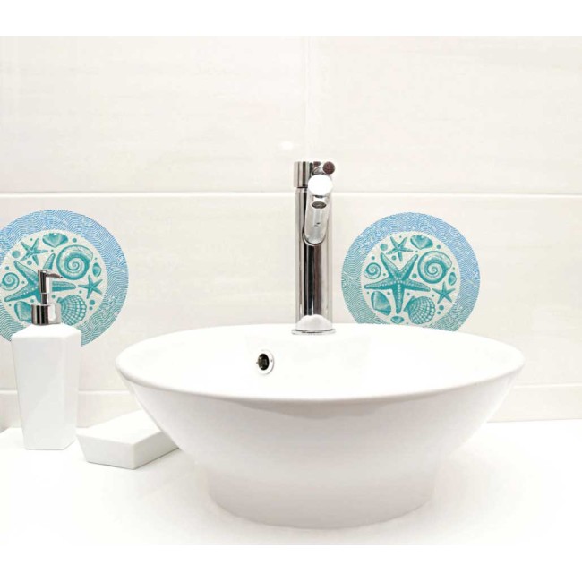 Csempe matrica - Óceán - 4 darab