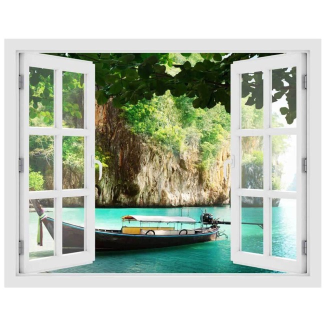 Hajó Thaiföldön - 3D hatású ablakos matrica