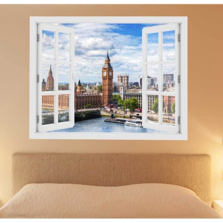 Westminster Bridge, London - 3D hatású ablakos matrica