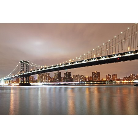 Brooklyn Bridge éjjel - Nyomtatott poszter