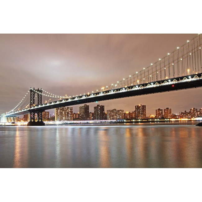 Brooklyn Bridge éjjel - Nyomtatott poszter