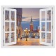 Szent Márk tér Velence  - 3D hatású ablakos matrica