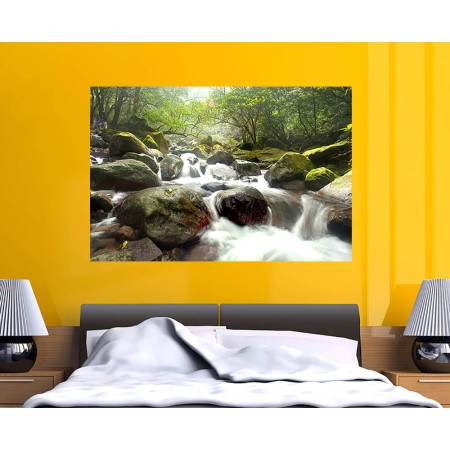 Gyors folyam az erdőben - Nyomtatott poszter