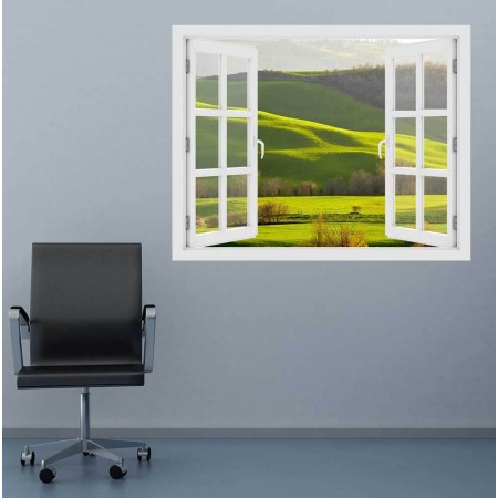 Tavasz Toszkánán - 3D hatású ablakos matrica