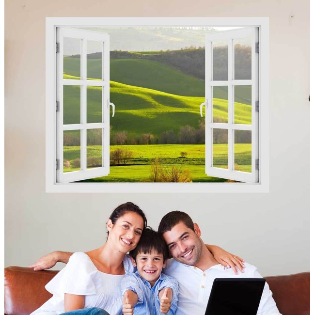 Tavasz Toszkánán - 3D hatású ablakos matrica