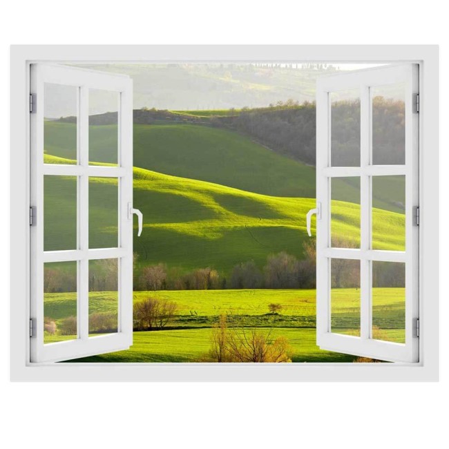 Tavasz Toszkánán - 3D hatású ablakos matrica