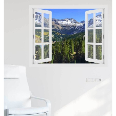 Colorado -hegység ősszel - 3D hatású ablakos matrica